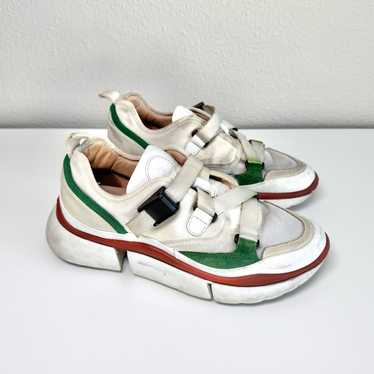 スニーカー Chloe Sonnie Leather Low-Top Sneakers Chloé Women's White Sonnie Low Top Leather Sneaker Shoes