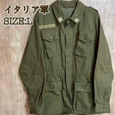 50～60s italian army morter circle jacket 60's】Italian Army Motorcycle Leather Jacket