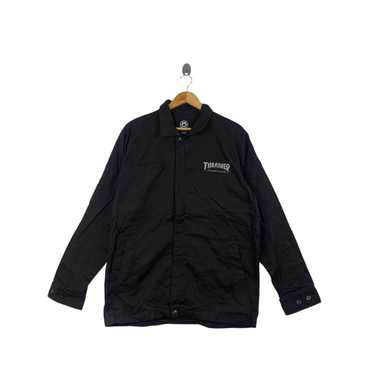 Thrasher Skateboard Magazine Big Logo Nylon Jacket - Etsy