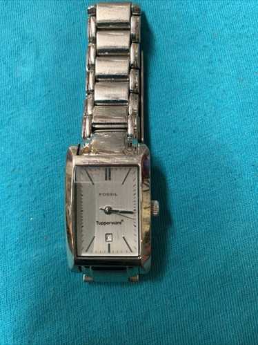 Ladies Fossil Analog Tupperware Watch With Date P… - image 1
