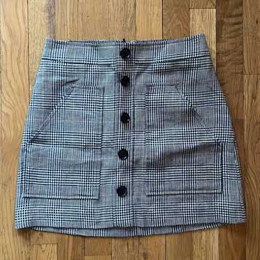 【Veronica Beard】 Stark houndstoothツイードミニスカート Veronica Beard - Ecru Multi Starck Houndstooth Mini Skirt