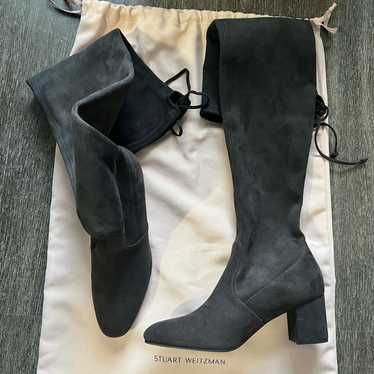 （US発）Stuart Weitzman ジェンナ 60 レザーサイハイブーツ Stuart Weitzman Genna Thigh High City Boots on SALE | Saks