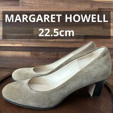 Margaret Howell Brogued Pump Medallion Strap Shoes Brown