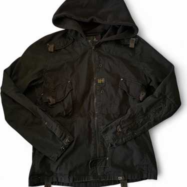 未使用級【g-star raw】L/BEAM HALF ZIP KNIT L/S