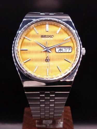 美品 SEIKO TYPE2 DAY DATE Vintage Watch Seiko Type II Quartz Day Date 7123-8090 Cal 7123A Circa 1978