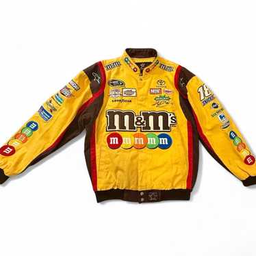 JH Designs M&M Candy Jacket Red Yates Nascar Men's 6XL