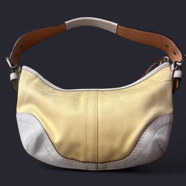 Vintage Old Coach Ergo Hand Bag Yellow | eBay