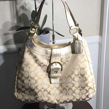 Vintage 2000s COACH Soho Signature Canvas Top Handle Bag - Etsy