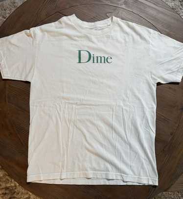 【超希少】 Dime Montreal wood logo tee Tee Shirt Dime Classic Small Logo T-Shirt Deep Brown
