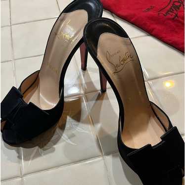 ＊DIOR ディオール＊ GEM MULES DIOR GEM Strass Crystal Embellished Heeled Slides Sandals