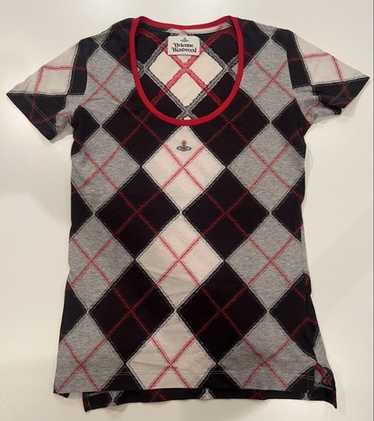 Vivienne Westwood Men's Argyle Crew Neck Knitted Jumper