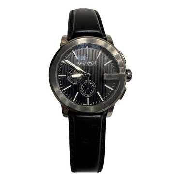 G-クロノ〕ラージウォッチ(44mm)ブラックレザー | GUCCI公式