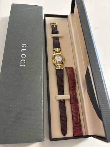 GUCCI 6300L 腕時計　レディースウォッチ【C-4T】 Exc+5 w/Box ] Gucci 6300L Women's Gold Vintage Watch Black