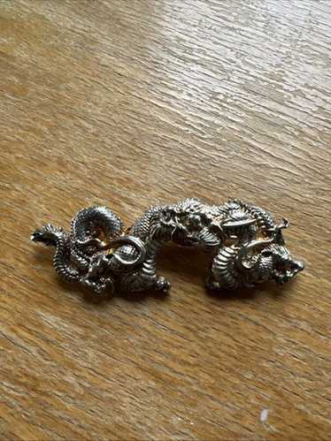 【極希少】ALVA MUSEUM REPLICAS ブローチ 龍 ゴールドカラー 極希少】ALVA MUSEUM REPLICAS ブローチ 龍 ゴールドカラー