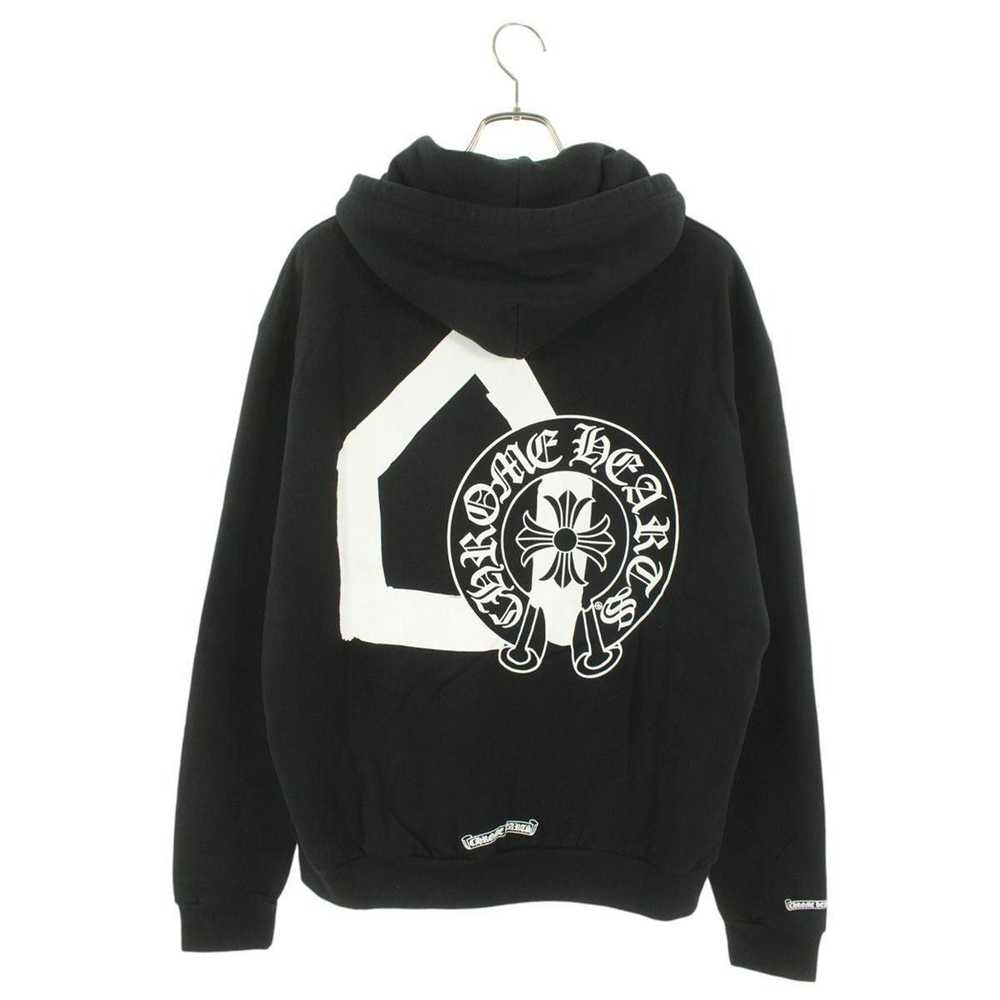 [CHROME HEARTS] フーディ Buy Chrome Hearts Horseshoe Floral Cross Zip Hoodie 'Black