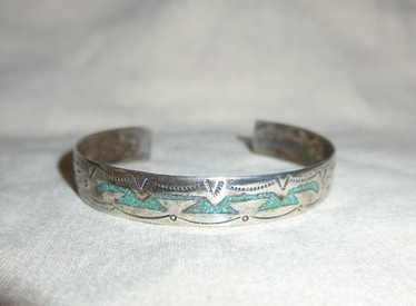 Herb Tsosie Hueg Vintage Native American Navajo Royston Turquoise Sterling Silver Bracelet Herb Tsosie Hueg Vintage Native American Navajo Royston Turquoise Sterling Silver Bracelet