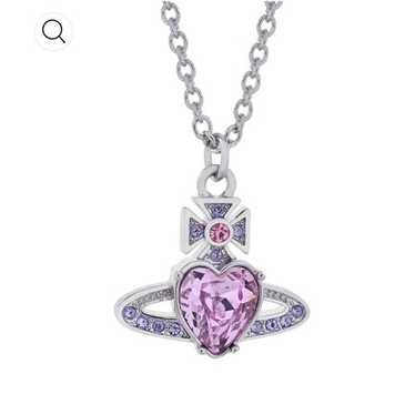 Vivienne Westwood ARIELLAネックレス　シルバー×ピンク Vivienne Westwood ARIELLA Necklace Heart Silver Pink w