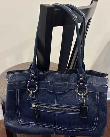 Navy blue coach handbag - Gem