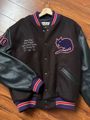 STRAY RATS ジャケット STRAY RATS ストレイラッツ 21AW 10 YR VARSITY JACKET バー