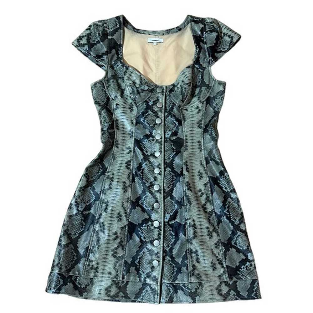 Miaou Snake Gigi Faux Leather Dress Size Large