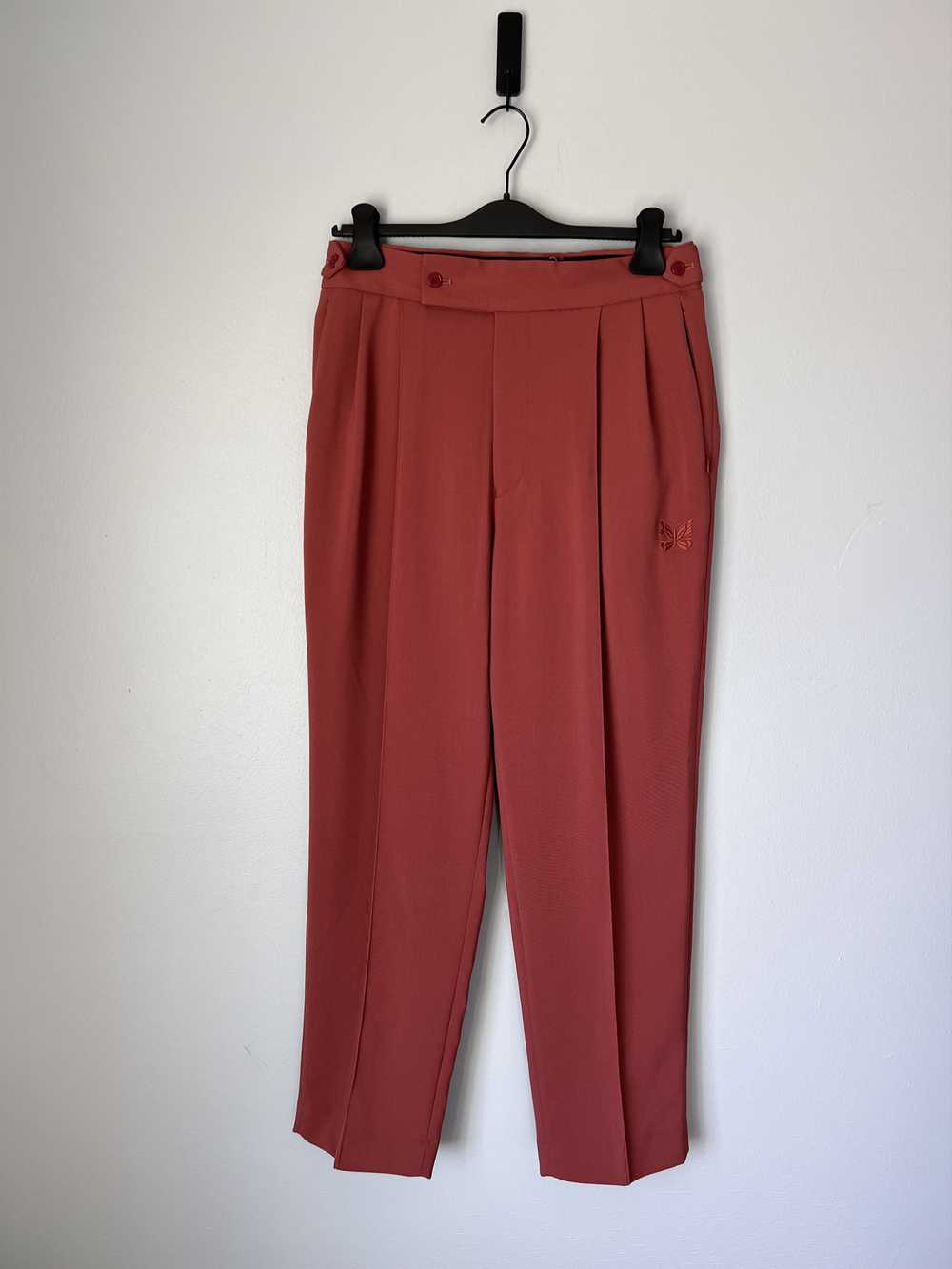Needles Needles Side Tab Trousers in Brick Red