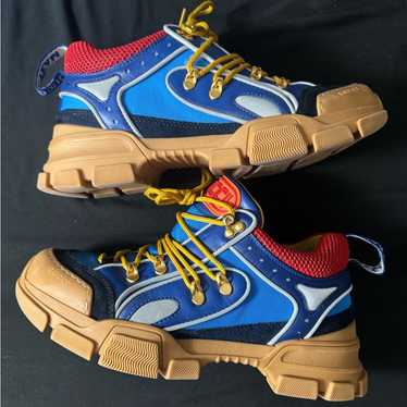 8G/8.5US Gucci Sega Flashtrek Grey Shoes Sneakers Reflective