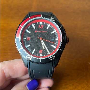 Audi watch silver navy - Gem