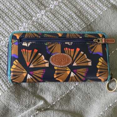 Fossil Keyper Zip-Around Wallet With A Multi-Colo… - image 1