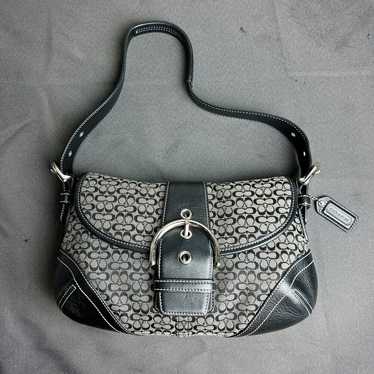 Vintage Y2K Coach Cream Mini Leather Soho Shoulder Bag - Etsy
