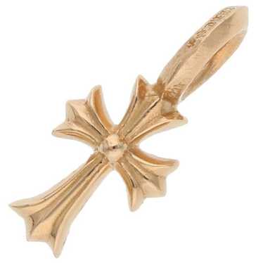 Chrome Hearts 22K Gold Tiny CH Cross Charm Pendant | eBay