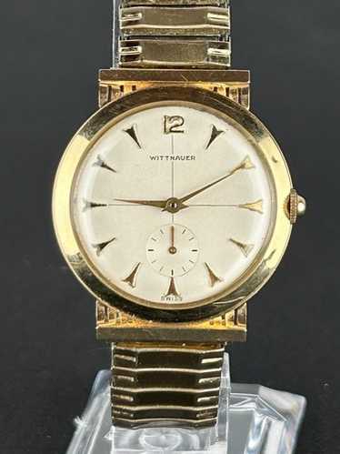 wittnauer ウイットナー 14K ゴールド 腕時計 Wittnauer Unisex 14K Gold Case Stretch Band Watch – ELI