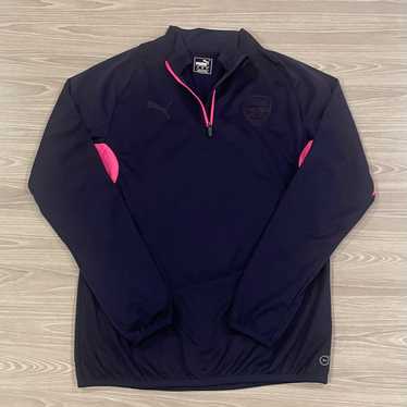 ウェア PUMA Arsenal 15-16 training fleece top Puma 2015/16 Arsenal Gunners Football Track Top Jacket Men's