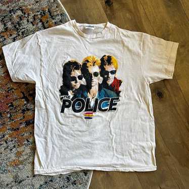 80’s vintage THE POLICE tee 1983 Tシャツ 1983 The Police Rock Band Tour Cotton Black Men S-234XL T