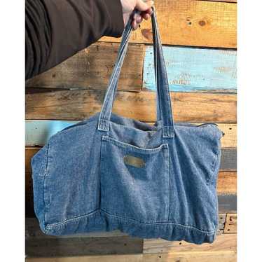 【Odd Studio】ODD Signature Denim Duffel Bag - blue D910BC68-4400-4B5F-86E5-