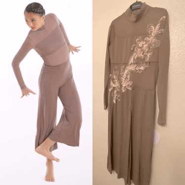 WEISSMAN Balera Dance Costume Culotte Unitard Wit… - image 1