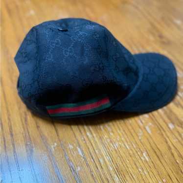 Gucci バケットハット M 黒 GGパターン トリコロールリボン Gucci バケットハット M 黒 GGパターン トリコロールリボン