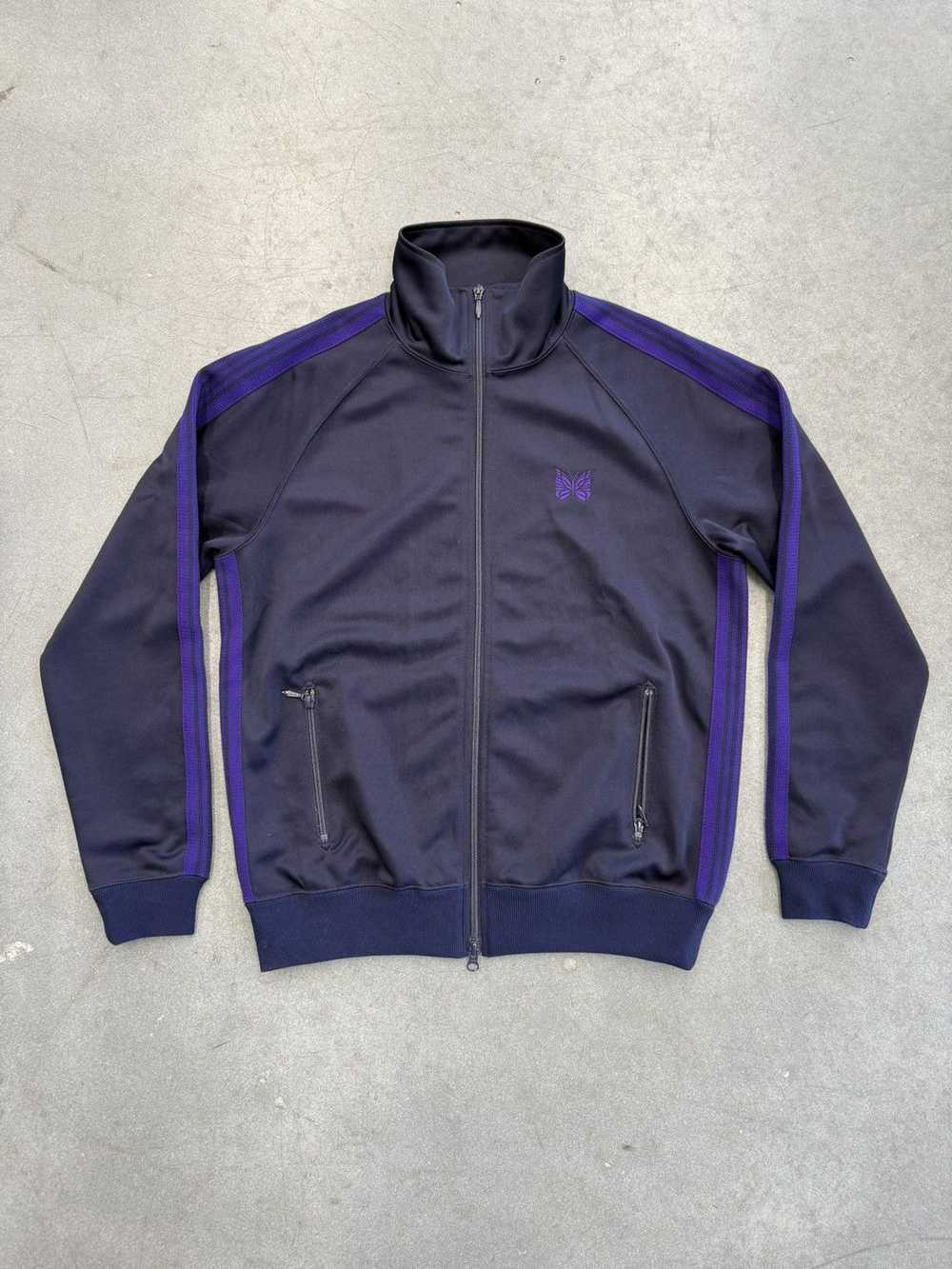 Needles Needles Striped Track Jacket Purple