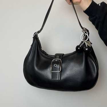 Vintage Coach Hampton leather hobo shoulder bag. – Holy Thrift