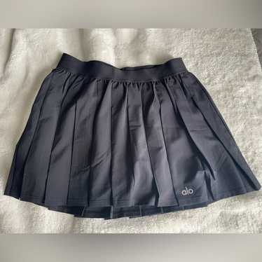 alo テニススカート Mサイズ ネイビー Grand Slam Tennis Skirt - Navy | ALO