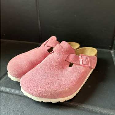 靴 BIRKENSTOCK Boston pink Birkenstock Boston narrow-width clogs for Girl - Pink in USA