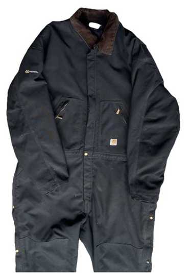 【USA-vintage】carhartt cover-all 80s 90s Mens Vintage 80s/90s Carhartt Quilted Insulated Overall Bibs