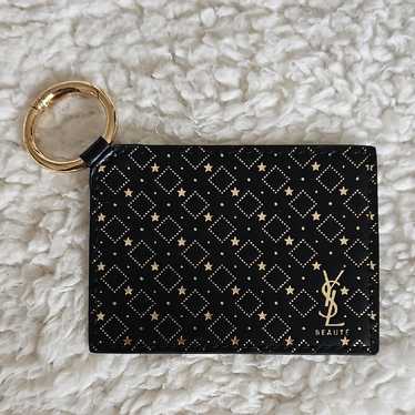Saint Laurent Monogram Key Pouch Leather Beige Woman's TGIS