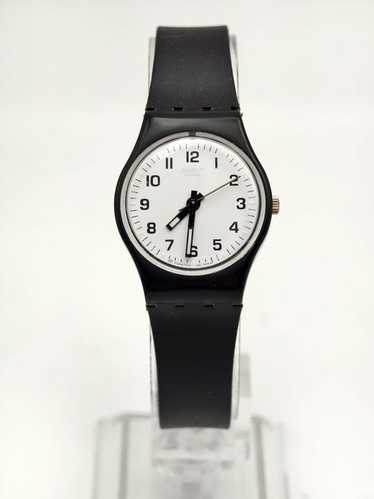【未使用品】SWATCH 初代 BLACK MOTION Vintage Retro Swatch Swiss Sport Black Gold Minimalist Wrist Watch