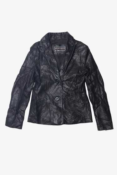 ZARA NEW MAN FW collection BLACK 100% LEATHER JACKET ZIPS M