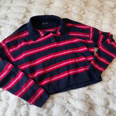 トップス 90s gap wool Knit Polo Shirt Gap Vintage 90's Men's Short Sleeve Polo Sweater V Neck Knit