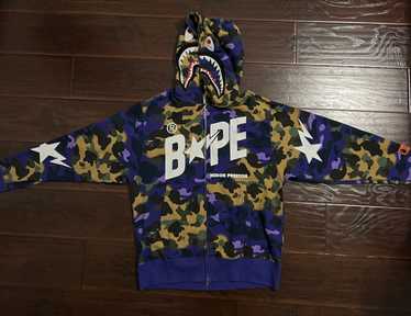Mix camo shark hoodie - Gem