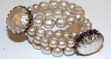 MIRIAM HASKELL DESIGNER Signed Bypass SPRING Doub… - image 1