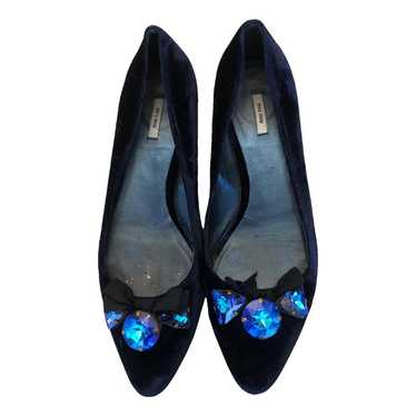 MIU MIU Velvet Ballet Flats バレエシューズ Miu miu velvet ballet - Gem