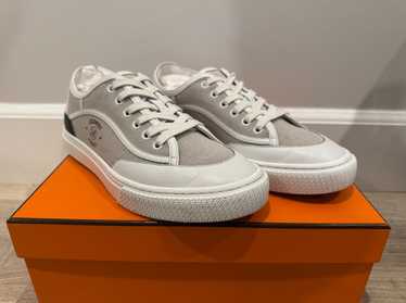 Hermes canvas leather sneakers - Gem