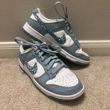 Women's Nike Dunk Low, Blue Paisley – Impossible Kicks